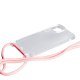 Силікон Transparent Case with Rope для Apple iPhone 13/14 Pink