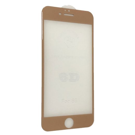 Захисне скло 6D ORIGINAL для APPLE IPHONE 6 | 6S ЗОЛОТИЙ