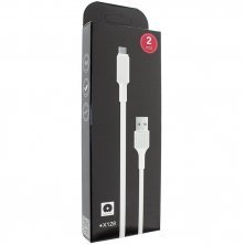 Кабель USB WUW X128 USB - Type-C 2.4A (2 кабелі в упаковці) (140)