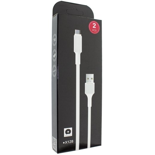 Кабель USB WUW X128 USB - Type-C 2.4A (2 кабелі в упаковці) (140)