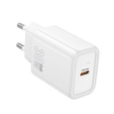 Мережевий зарядний пристрій HOCO N62 TYPE-C PD 30W, білий