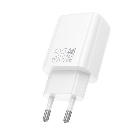 Мережевий зарядний пристрій HOCO N62 TYPE-C PD 30W, білий
