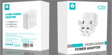 Мережевий зарядний пристрій WUW C23 4 PORTS 20W