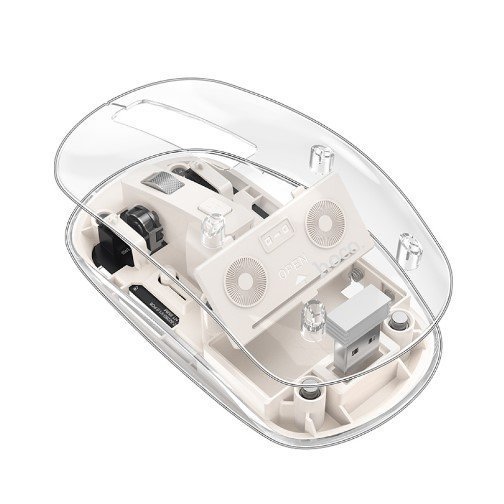 Мишка бездротова HOCO GM29 Mysterious dual-mode, space white