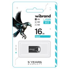 USB флеш 16Gb Wibrand Hawk Black 2.0