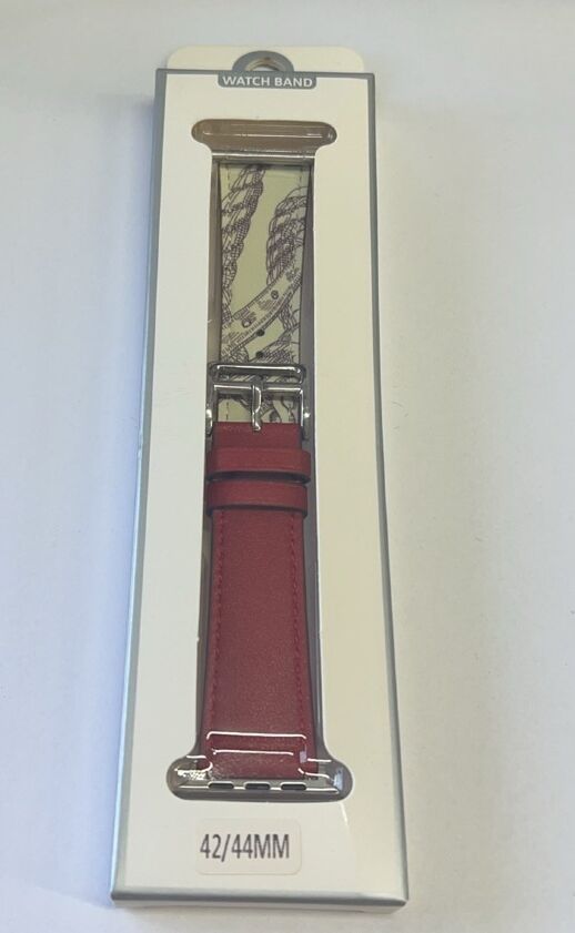 Ремінець для Apple Watch Leather Print 42/44mm Red
