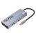 Адаптер-концентратор HOCO HB50 Wow 5-в-1 (Type-C - 3×USB 3.0 + HDMI (HDTV) + PD 100 Вт), металік-сірий