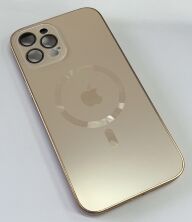 Чехол AG-ACRYLICS  Magsafe for Apple Iphone 12 ProMax Golden Titanium