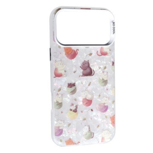 Чохол Soft Milky для Apple iPhone 17 Pro Cat with threads