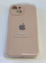 Чехол Silicone Case Copy Apple iPhone 15 Square Pink Sand, 04