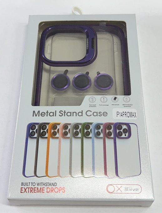 Чехол Metal Stand Case Apple Iphone 14 ProMax Deep Purple 5