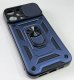 Armor Case With Curtain for Apple Iphone 14 Pro Max Dark Blue