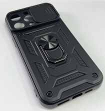 Armor Case With Curtain for Apple Iphone 14 Pro Max Dark Blue