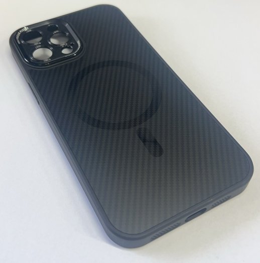 Case Carbone Shield Magsafe  for Apple Iphone 12 ProMax Deep Purple