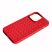 Накладка Шкіра Плетіння для Apple iPhone 14 Pro Max Red