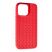 Накладка Шкіра Плетіння для Apple iPhone 14 Pro Max Red