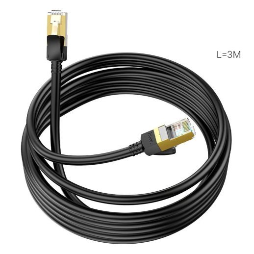 Кабель HOCO US02 LAN RJ45 3.00M ЧОРНИЙ