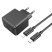 Мережевий зарядний пристрій HOCO CS13A PD 20W TYPE-C + кабель TYPE-C - LIGHTNING, чорний