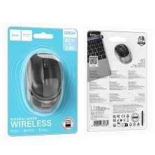 Мишка бездротова HOCO GM34 Nuevo (dual-mode, бизнес-серия), black metal gray