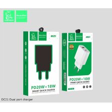 Мережевий зарядний пристрій DENMEN DC21 TYPE-C + USB