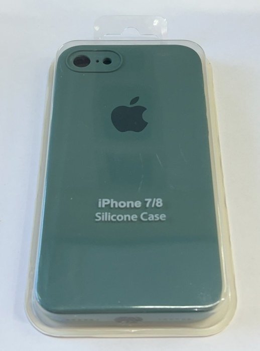 Чохол Silicone Case Copy Apple iPhone 7 / 8 / SE Square Pine Green, 13