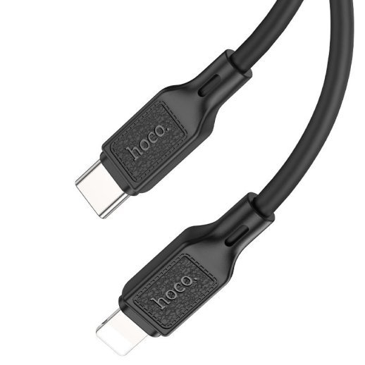 USB-C кабель HOCO X90 silicone PD 20W Type-C - Lightning 1 МЕТР ЧОРНИЙ