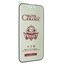 CERAMICS FILM PRIVACY МАТОВЕ APPLE iPhone 14 PRO | 15 | 16 ЧОРНИЙ