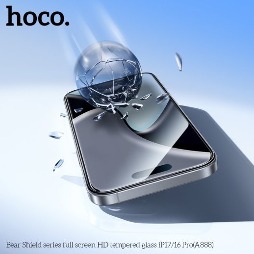 Скло для телефону HOCO A888 Bear Shield HD APPLE iPhone 16 PRO | iPhone 17 6.3"