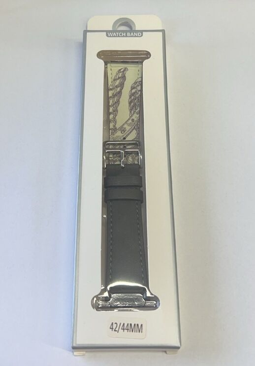 Ремінець для Apple Watch Leather Print 42/44mm Brown