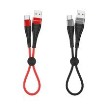 USB кабель BOROFONE BX32 Munificent charging data USB - Type-C 25СМ ЧОРНИЙ