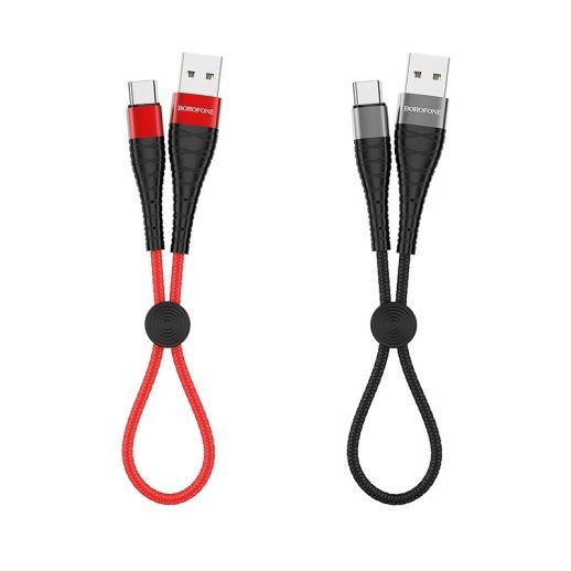 USB кабель BOROFONE BX32 Munificent charging data USB - Type-C 25СМ ЧОРНИЙ