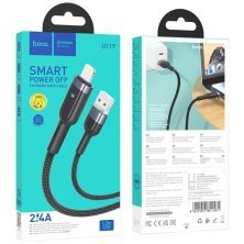 USB кабель HOCO U117 USB - Lightning, чёрный