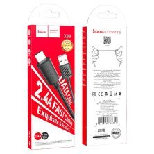 USB кабель HOCO X88 USB - Lightning 1метр, чорний