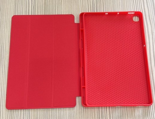 Книжка кожа планшет Pencil Case Samsung S6 Lite P610 Gold