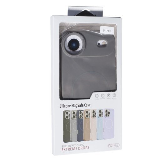 Силіконовий чохолНакладка Color (With Magnit) для Apple iPhone 17 Air Grey