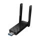 Адаптер-мережева карта HOCO HI34 Wi-Fi 6 USB з двома зовнішніми антенами, чорний
