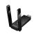 Адаптер-мережева карта HOCO HI34 Wi-Fi 6 USB з двома зовнішніми антенами, чорний