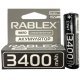 Акумулятор Rablex 18650 Li-Ion ICR18650 3400mAh TipTop 3.7V сірий в упаковці