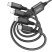 USB КАБЕЛЬ HOCO X76 4в1: Lightning*2/Micro/Type-C, ЧОРНИЙ