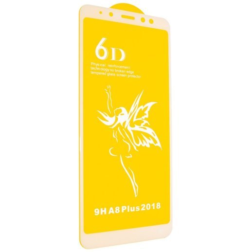 Захисне скло 6D PREMIUM SAMSUNG A730 Galaxy A8 PLUS 2018 В УПАКОВЦІ