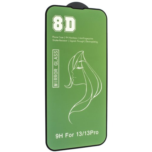 Защитное стекло для телефона 8D MIRROR APPLE iPhone 16E / 14 / 13 / 13 PRO 6.1"