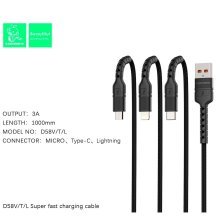 Кабель USB Denmen D58T USB - Type-C (2.4A)