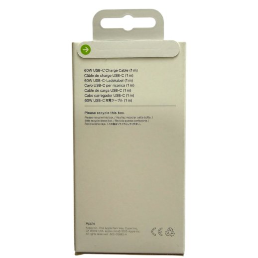 Кабель USB-C для iPhone Type-C to Type-C Model A1997 MUF72ZM/A 1 метр 60W 16 PRO MAX тканина в упаковці З ЛОГО