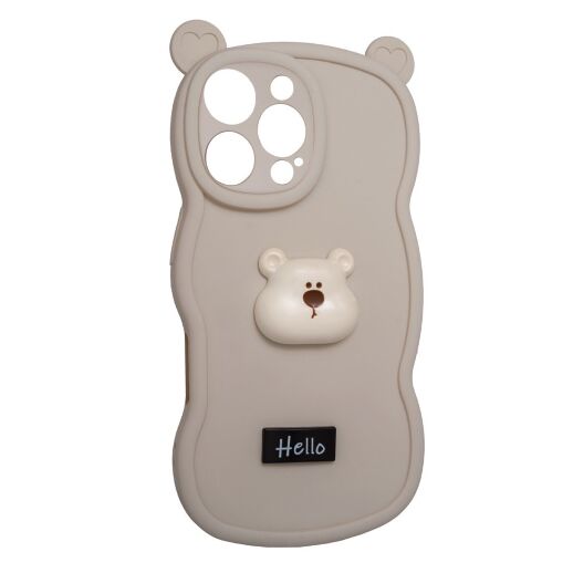 Силікон Hello Bear для Apple iPhone 16 Pro Max White