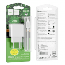 Мережевий Зарядний Пристрій Hoco CS13A Ocean 1USB PD20w USB-C to Lightning