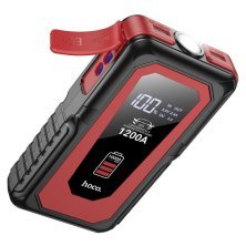 Пуско-зарядний пристрій для акумулятора HOCO QS3 3В1 з power bank на 10000mAh + ліхтарик, чорний