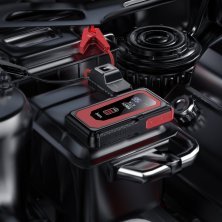 Пуско-зарядний пристрій для акумулятора HOCO QS3 3В1 з power bank на 10000mAh + ліхтарик, чорний