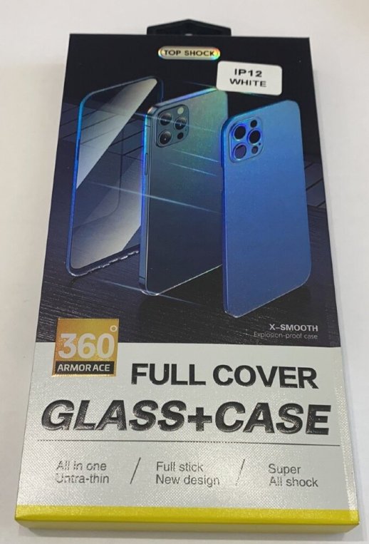 Case 360 + Screen Protector Screen Audio for Apple Iphone 12 White