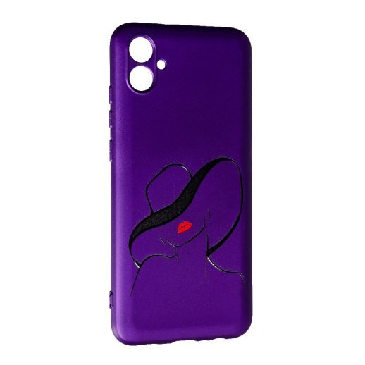 Силіконовий чохол Case Art для Samsung A04E Girl in a hat