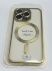 Case Magsafe With Frame Matte for Apple Iphone 15 Pro Gold